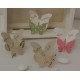 Segnaposto Farfalla molletta in 4 modelli assortiti con farfalla carta